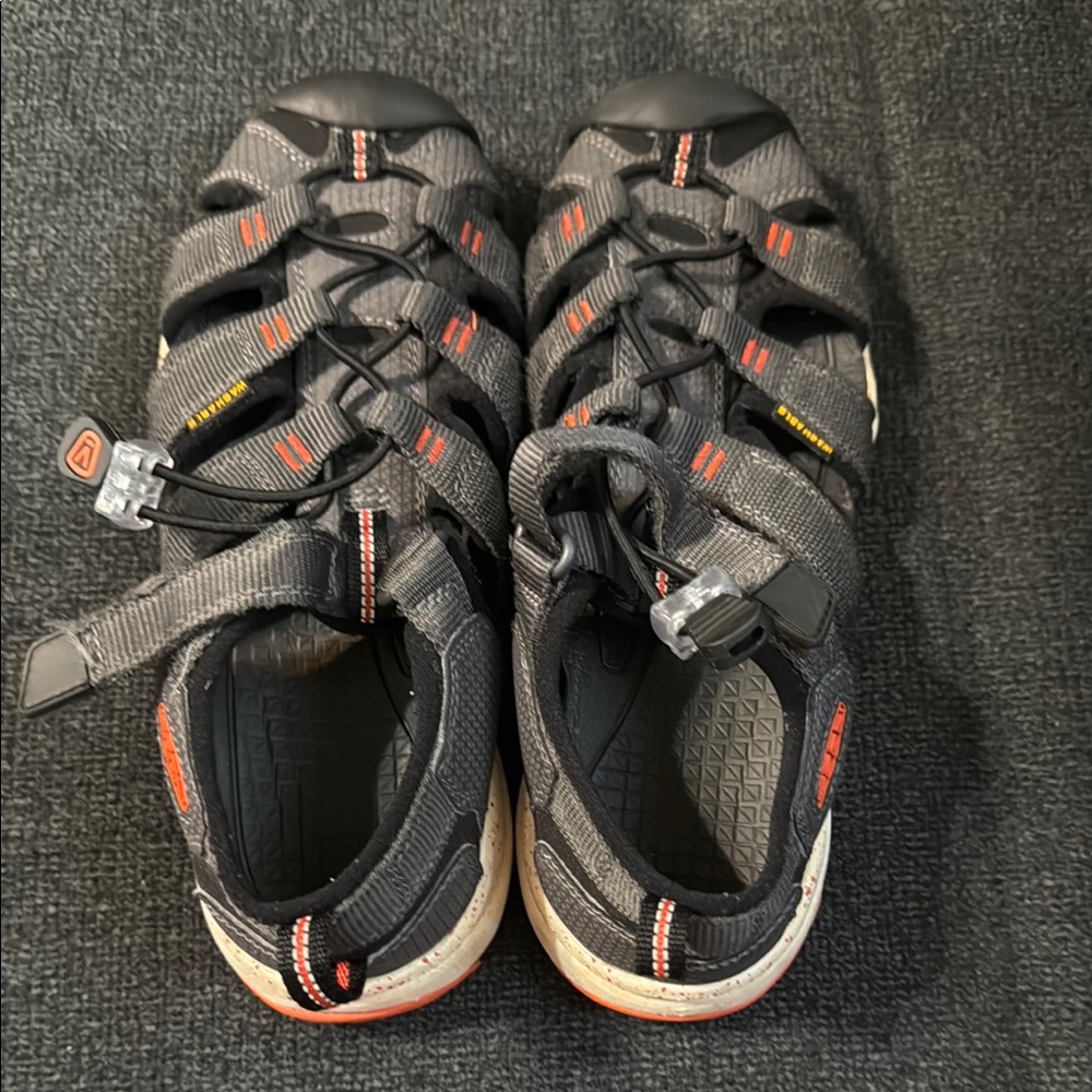Keen Kids Black and Red Outdoor Sandals
